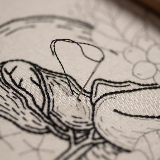Gentle Liver & Jasmine Flowers – Anatomical Embroidery Pattern PDF