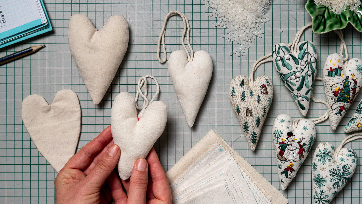 The story behind my handmade Christmas Heart Ornaments
