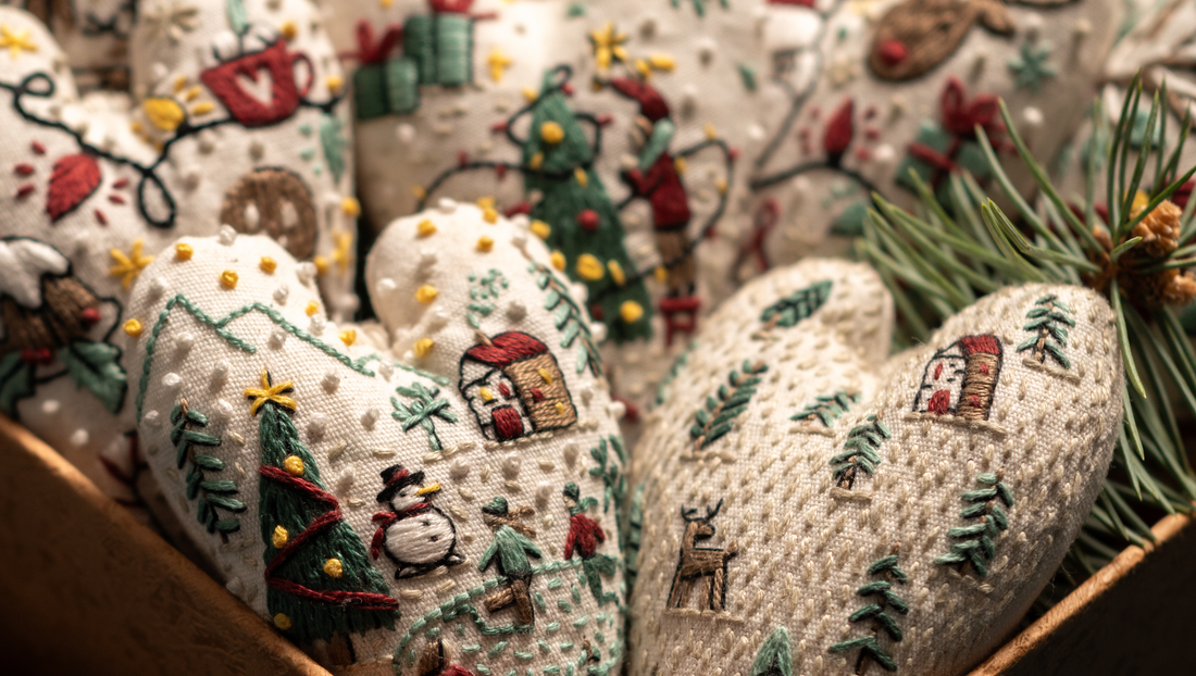 Christmas Heart-Shaped Ornaments Supplies