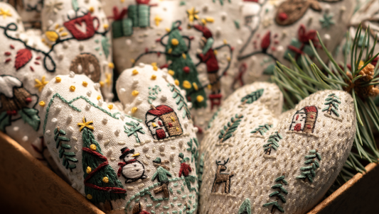 Christmas Heart-Shaped Ornaments Supplies