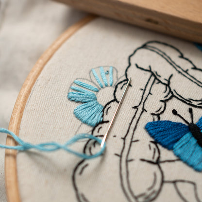 Floral Colon & Botanical Art – Anatomical Embroidery Pattern PDF