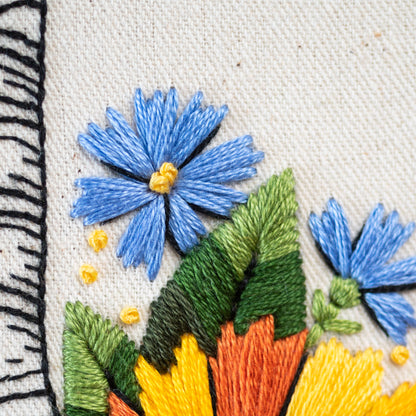 Sunflower Lungs & Floral Art – Anatomical Embroidery Pattern PDF