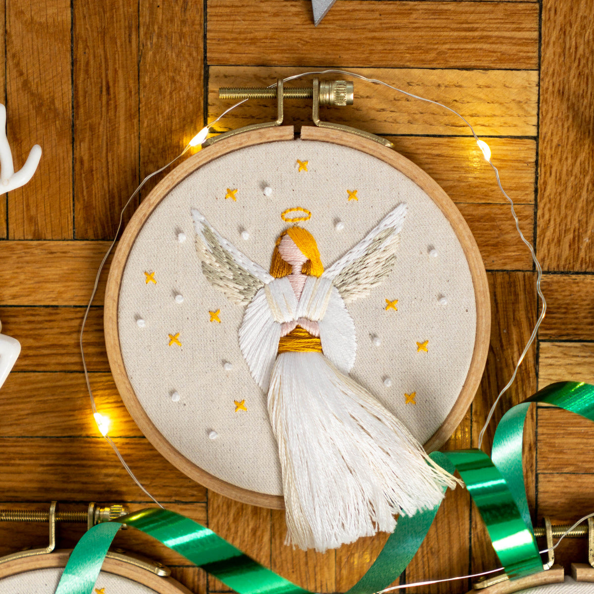 Christmas Embroidery Patterns Bundle – 10 Mini Hoop Ornaments PDF