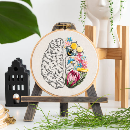 Brain’s Garden & Floral Art – Anatomical Embroidery Pattern PDF