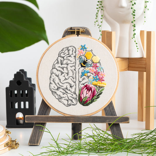 Brain’s Garden & Floral Art – Anatomical Embroidery Pattern PDF