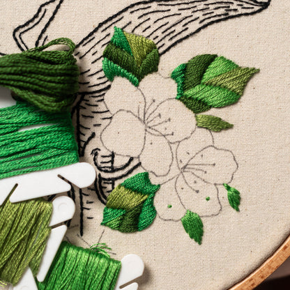 Gentle Liver & Jasmine Flowers – Anatomical Embroidery Pattern PDF