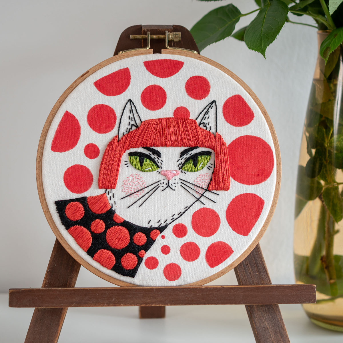 Yayoi Catsama & Polka Dot Art – Famous Artist Embroidery Pattern PDF