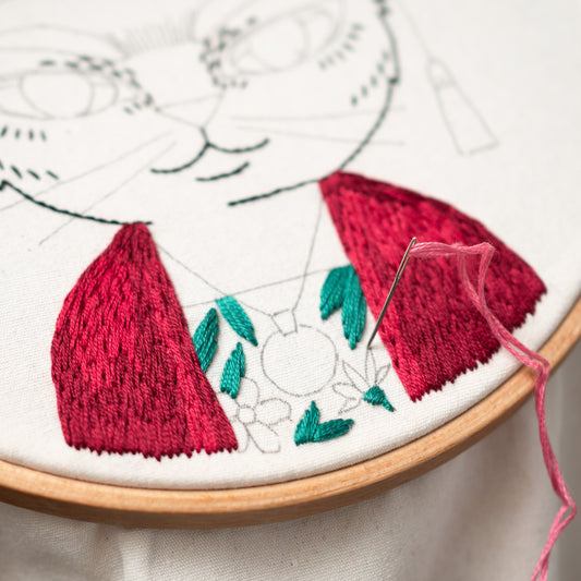 Frida Catlo & Floral Art – Famous Artist Embroidery Pattern PDF