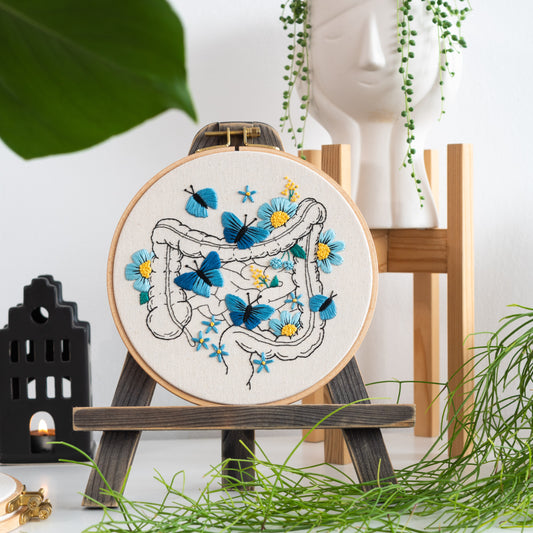 Floral Colon & Botanical Art – Anatomical Embroidery Pattern PDF