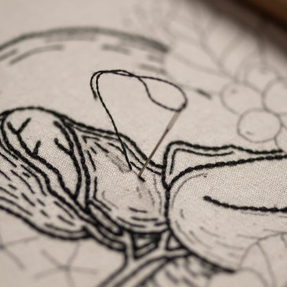 Gentle Liver & Jasmine Flowers – Anatomical Embroidery Pattern PDF