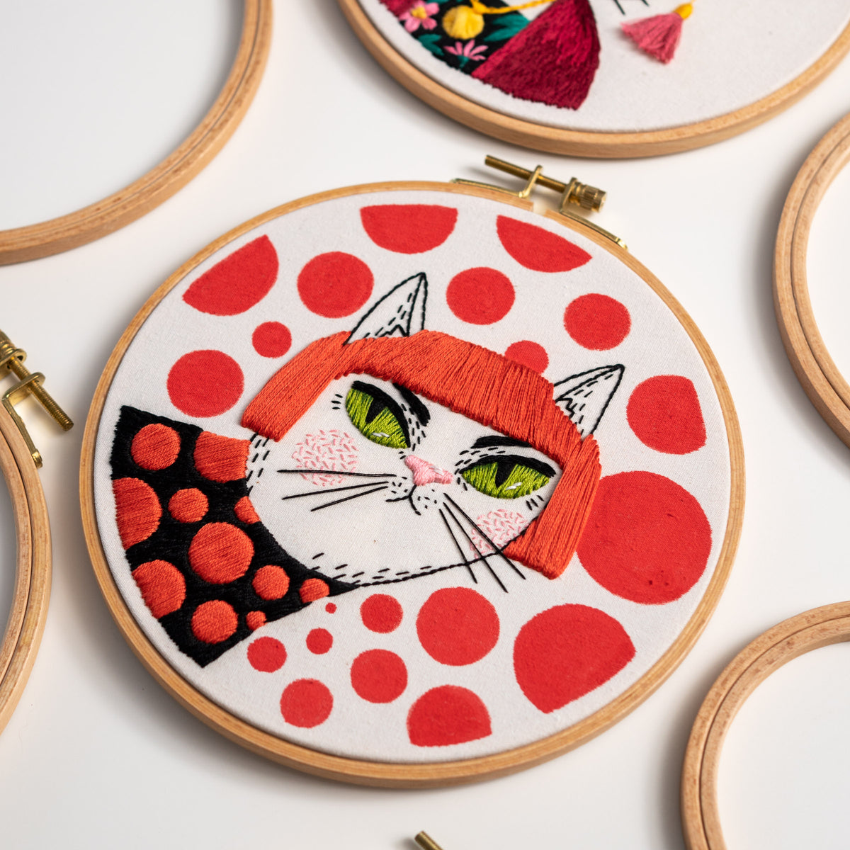 Yayoi Catsama & Polka Dot Art – Famous Artist Embroidery Pattern PDF