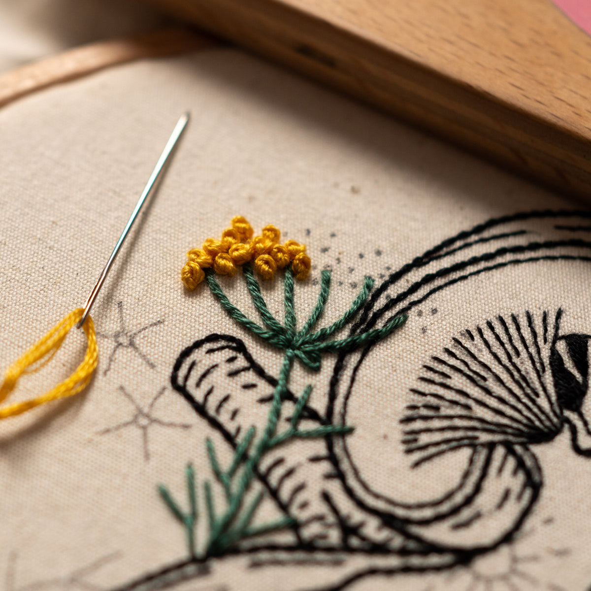 Healthy Kidney & Blueberry Flowers – Anatomical Embroidery Pattern PDF