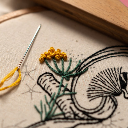 Healthy Kidney & Blueberry Flowers – Anatomical Embroidery Pattern PDF