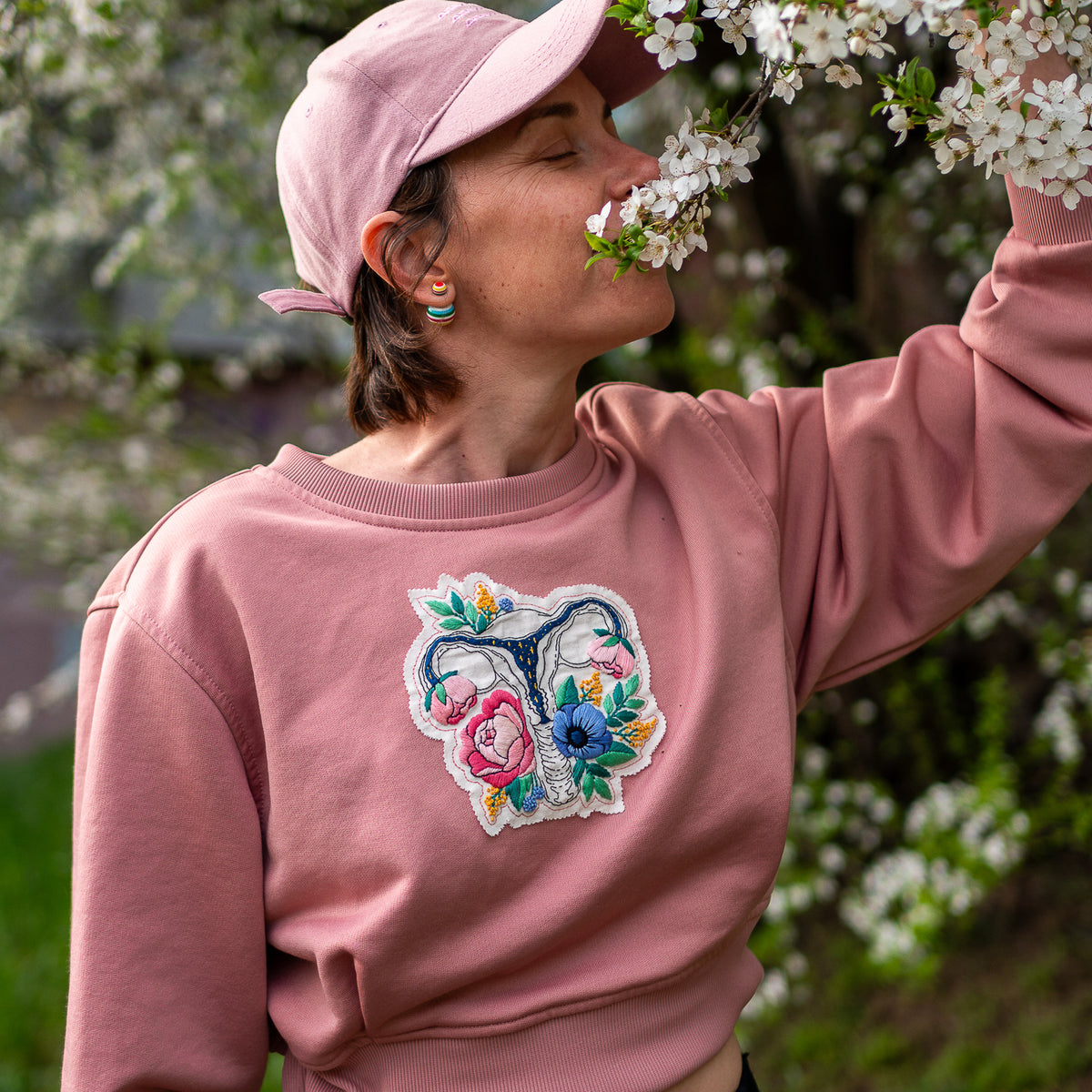 Blooming Uterus & Floral Art – Anatomical Embroidery Pattern PDF