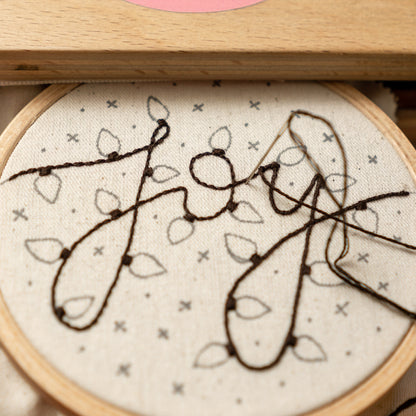 Christmas Lights Embroidery Pattern PDF – Mini Hoop Ornament