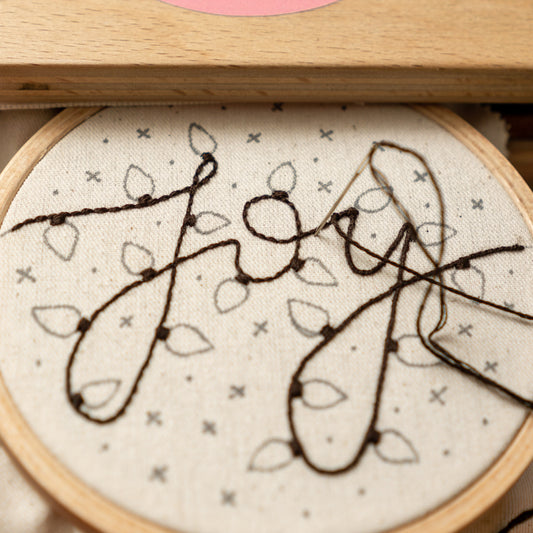 Christmas Lights Embroidery Pattern PDF – Mini Hoop Ornament