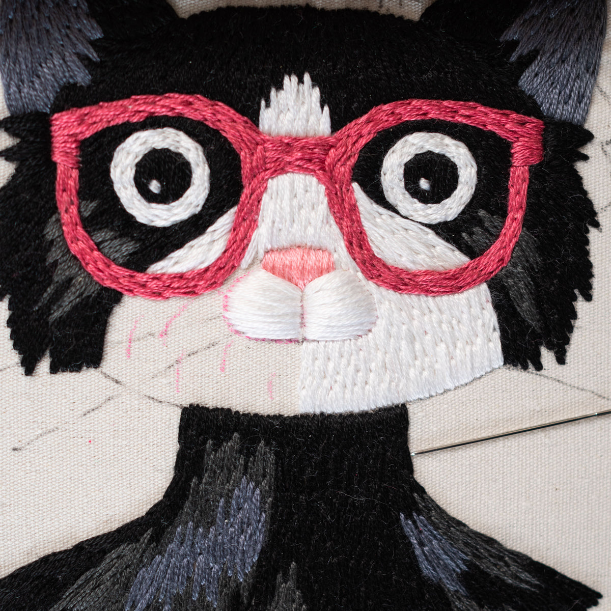 Andy Purrhol Cat Art – Famous Artist Embroidery Pattern PDF