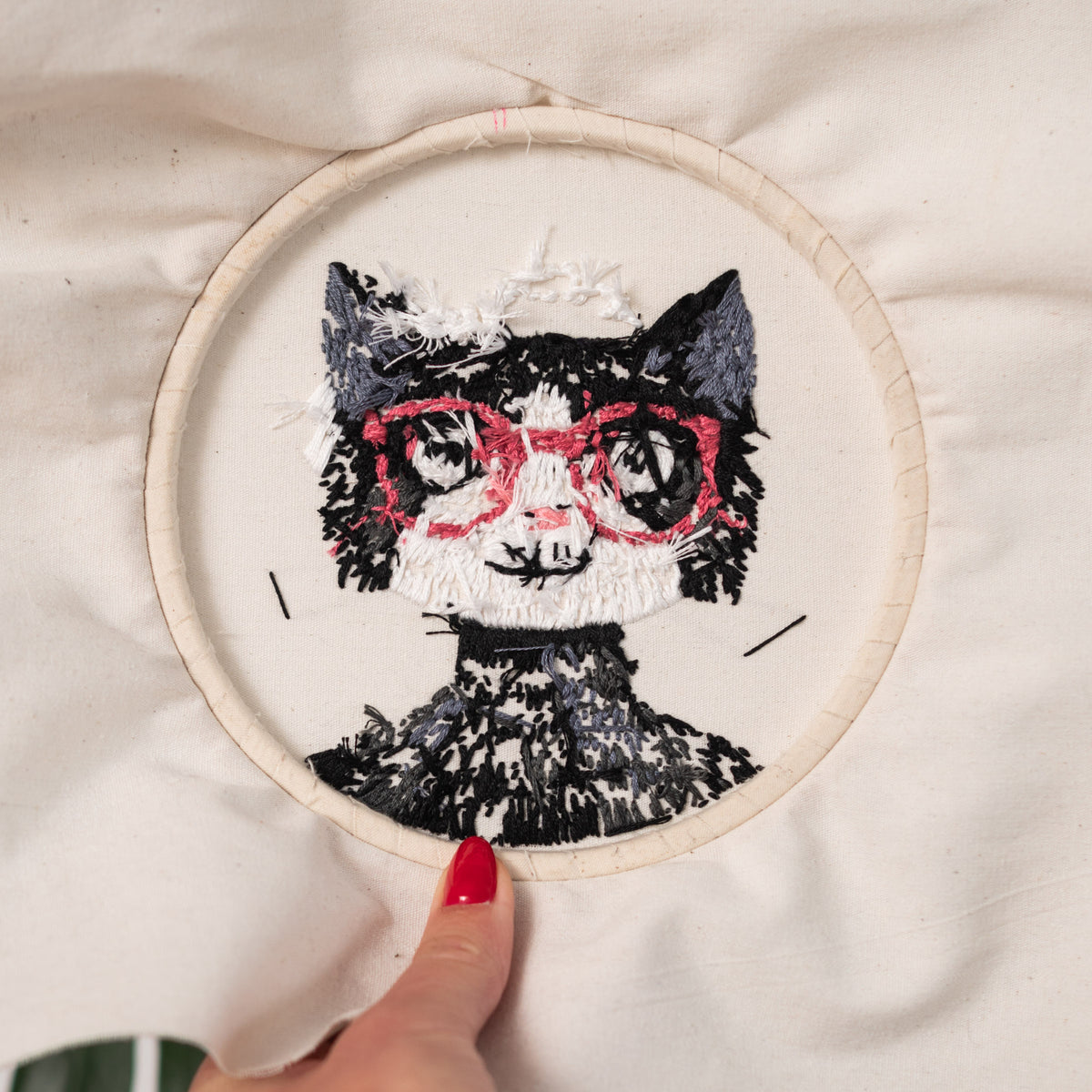 Andy Purrhol Cat Art – Famous Artist Embroidery Pattern PDF