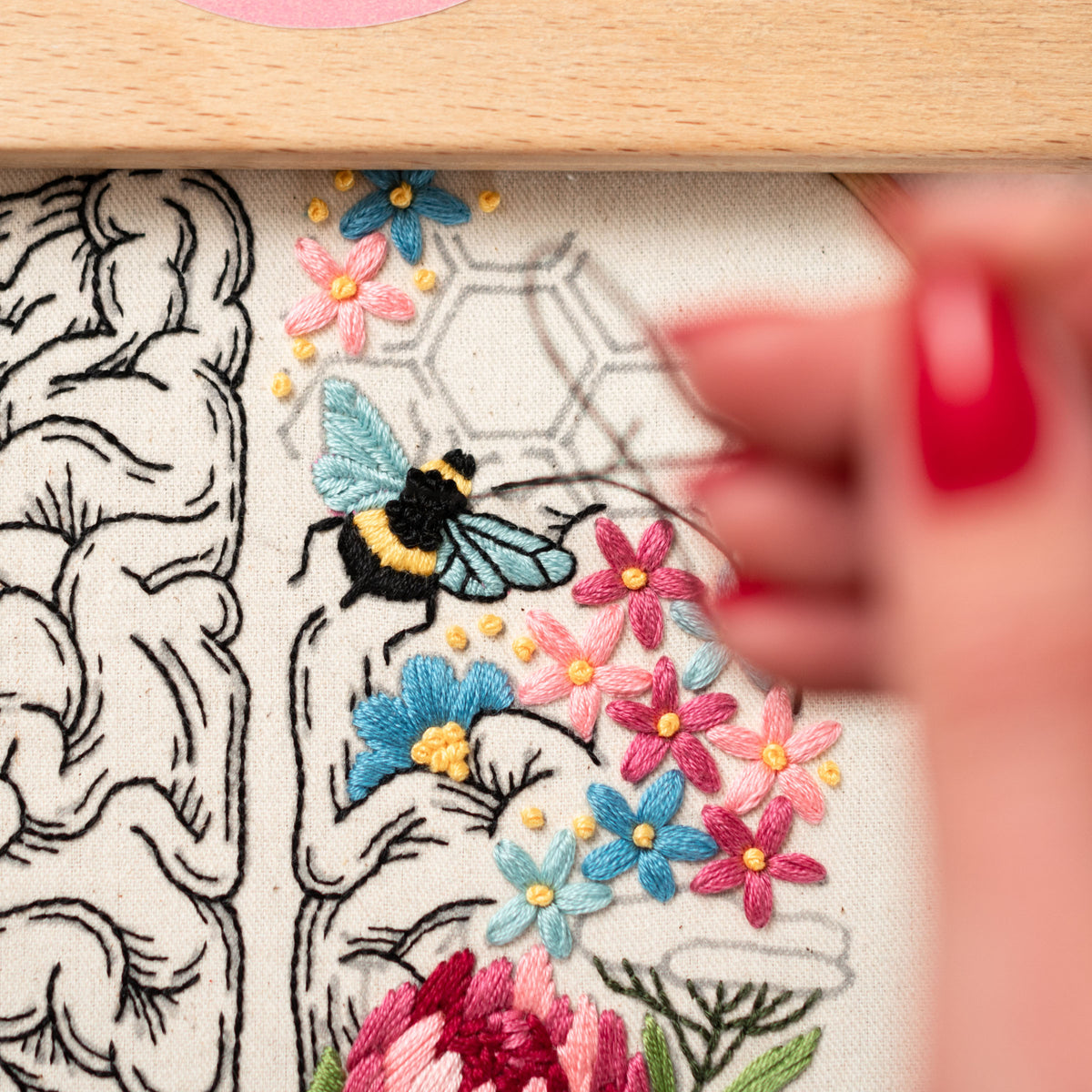 Brain’s Garden & Floral Art – Anatomical Embroidery Pattern PDF