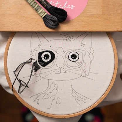 Andy Purrhol Cat Art – Famous Artist Embroidery Pattern PDF