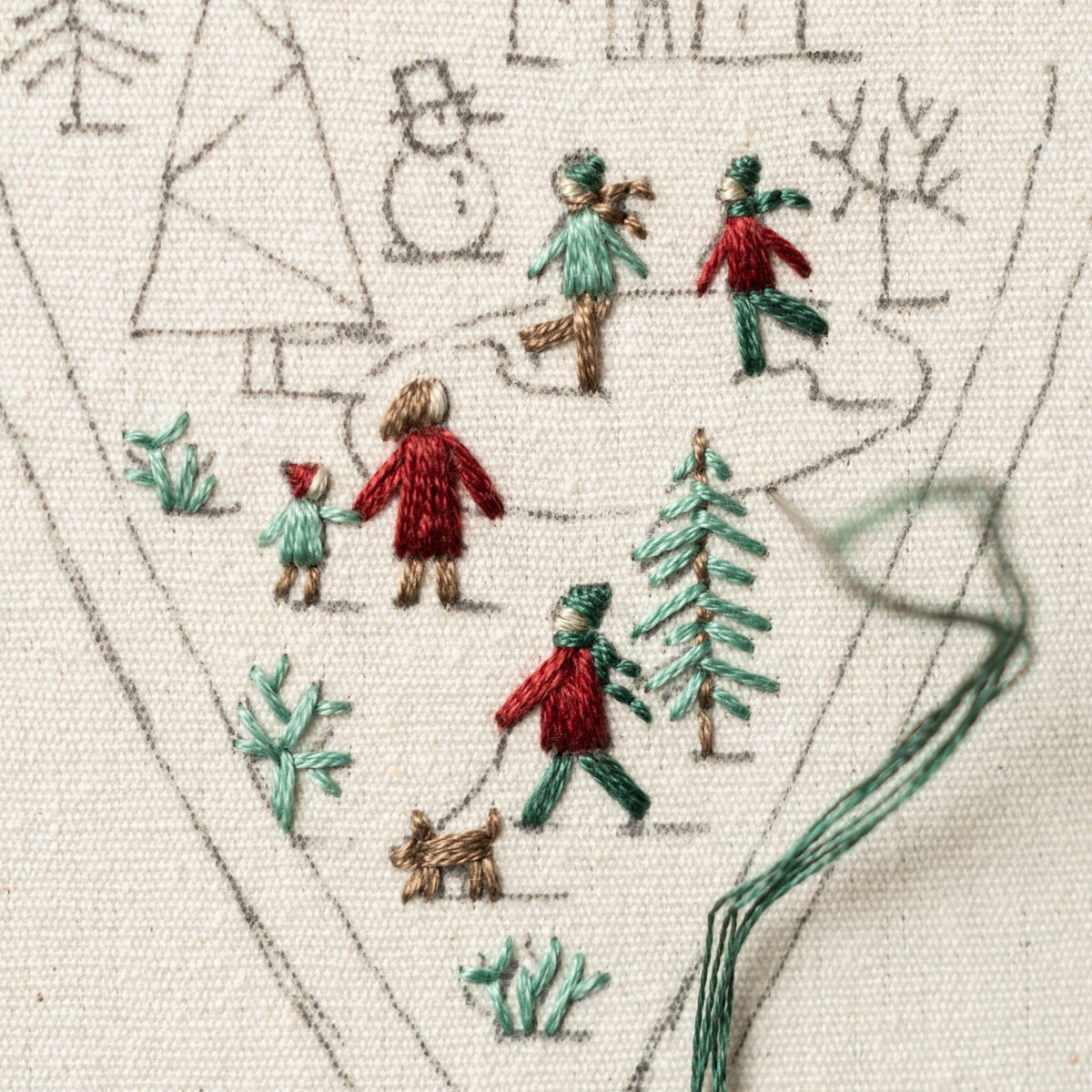 Holiday City Christmas Heart Ornament Embroidery Pattern PDF