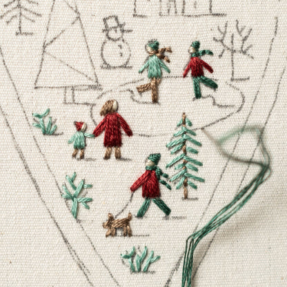 Holiday City Christmas Heart Ornament Embroidery Pattern PDF
