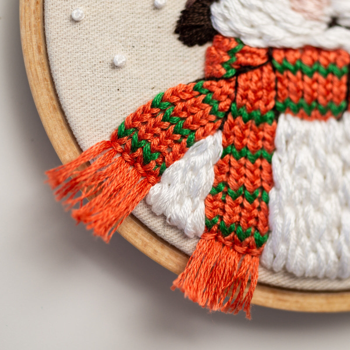 Embroidery Pattern - The SNOWMAN, Winter and Christmas PDF Pattern, with video tutorials included