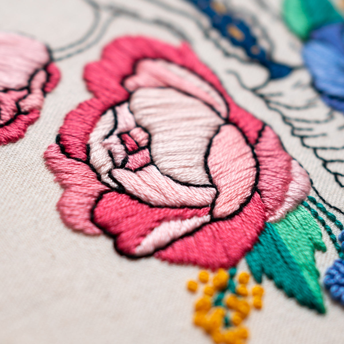 Hand Embroidery Pattern PDF - BLOOMING UTERUS, Human Anatomy, Embroidery Design with Video Tutorials